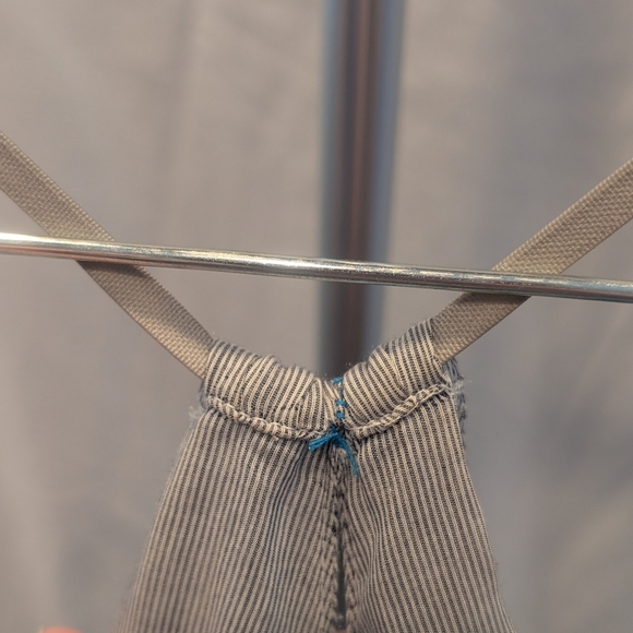 Moda International Gray And White Pleated Halter Gown - Picture 6 of 6